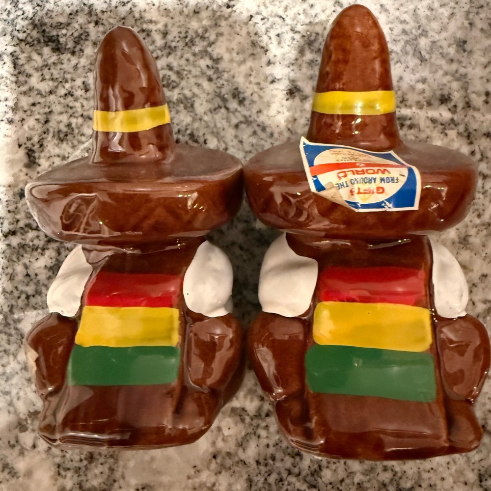 Vintage Mexican Figurine Salt and Pepper Shakers